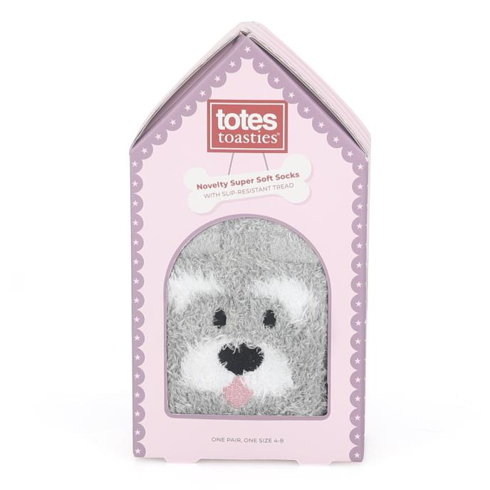 totes toasties® Ladies Novelty Super Soft Slipper Socks Dog Extra Image 5